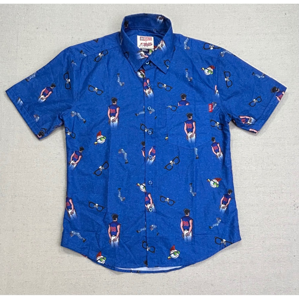 RSVLTS Major League Baseball Shirt Mens Small Blue Wild Thing Jobu Kunuflex S/S